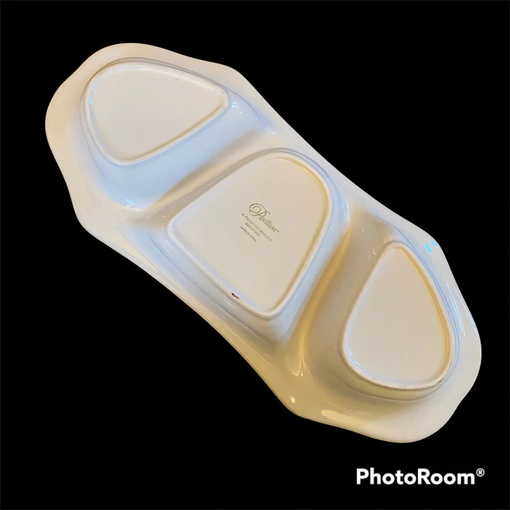 Princess House Pavillion 3-Section Serving Dish